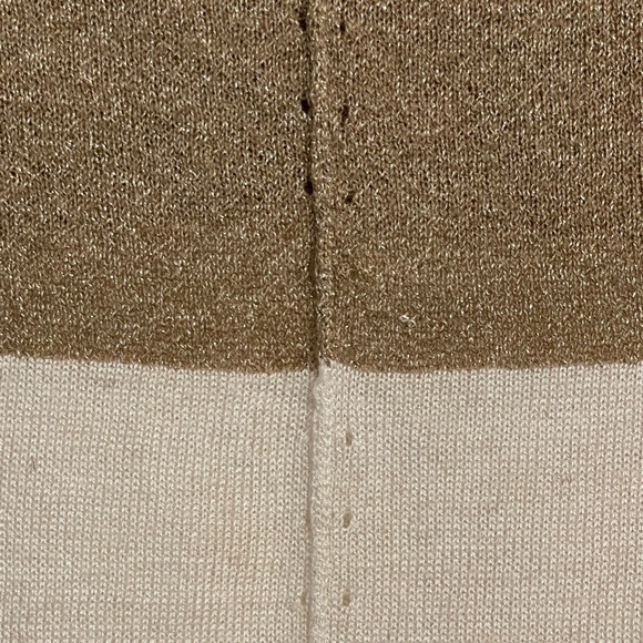 LOFT V- neck Metallic S/S Sweater - Picture 8 of 10